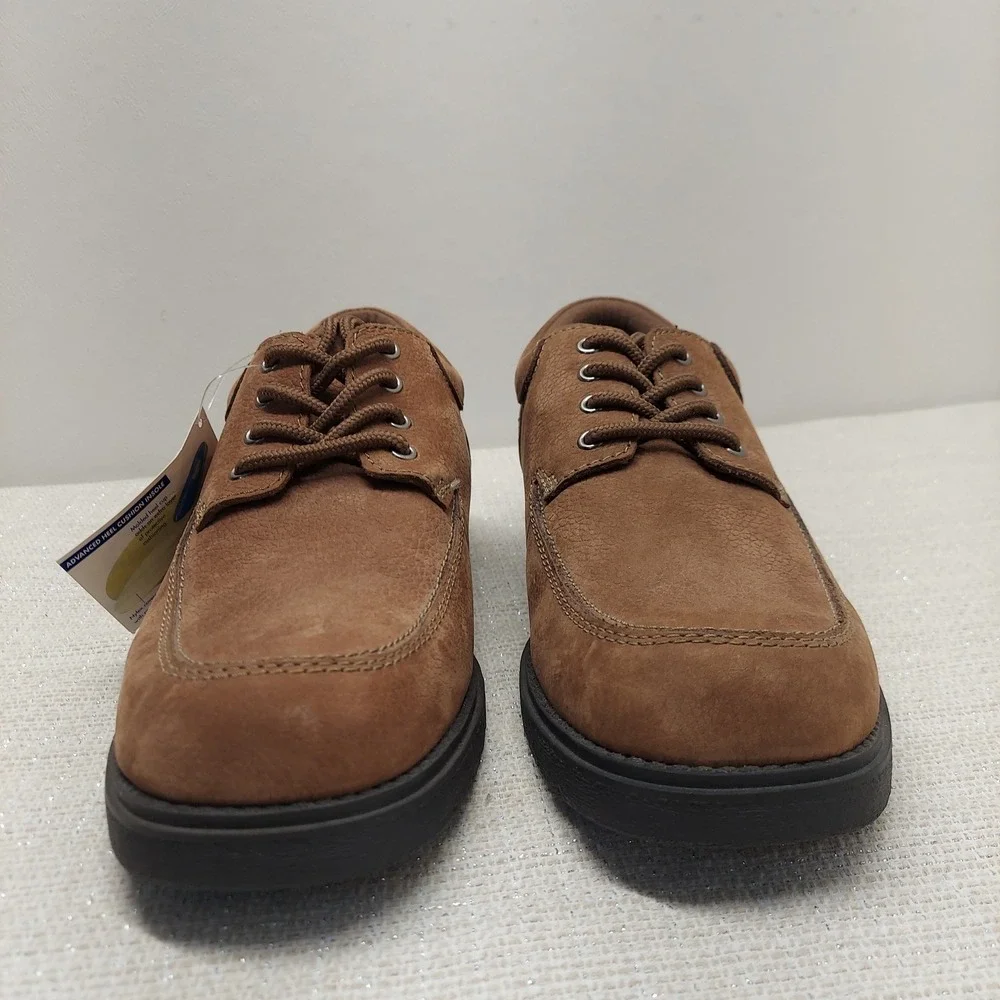 Dr. Scholls Mens Brown Leather Oxford Shoes 11EE Wide 548804 Advanced Cushion